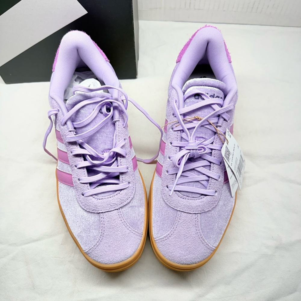 Adidas VL Court Bold Women’s 7 Purple Platform Sneakers JQ5622 NEW - Picture 4 of 9